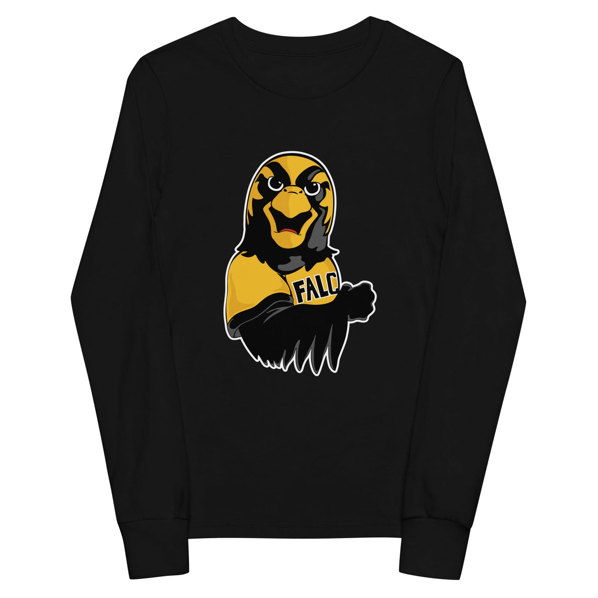 Performance | Youth Long Sleeve T-Shirt | Pfeiffer University Golf | Mascot Logo
