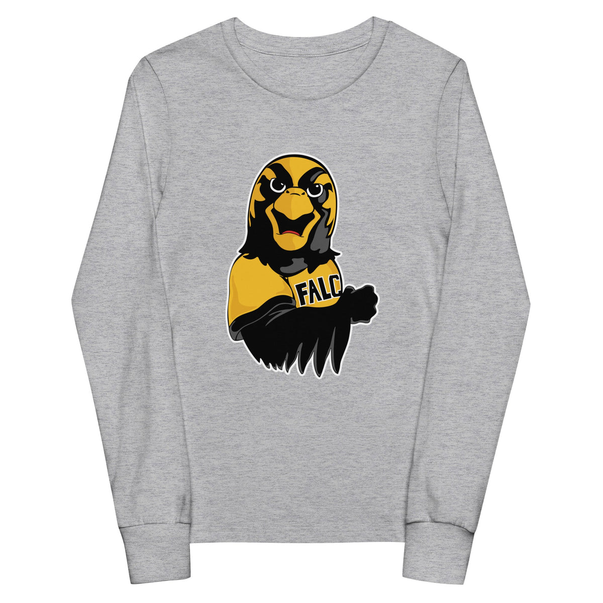 Performance | Youth Long Sleeve T-Shirt | Pfeiffer University Golf | Mascot Logo