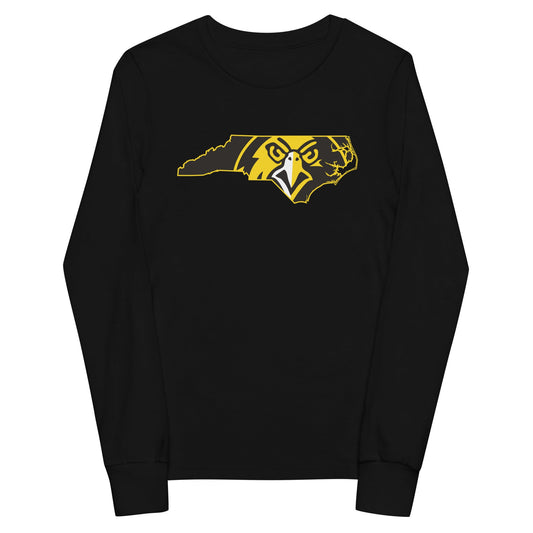Performance | Youth Long Sleeve T-Shirt | Pfeiffer University Golf | NC Logo