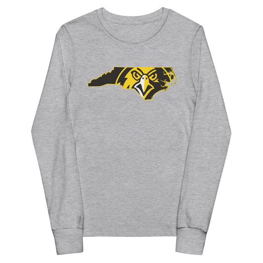 Performance | Youth Long Sleeve T-Shirt | Pfeiffer University Golf | NC Logo