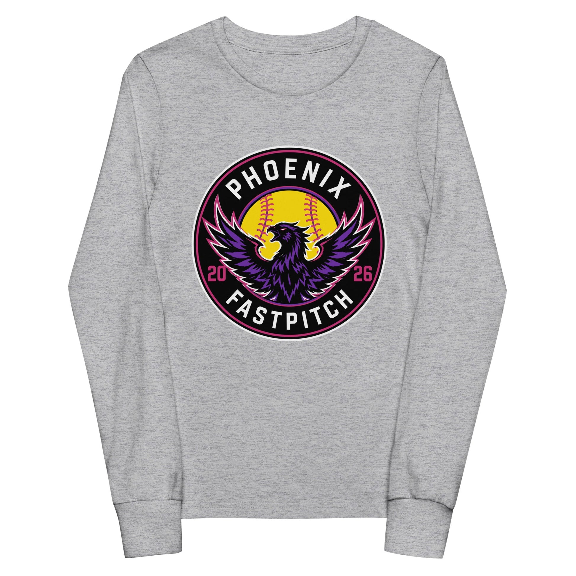 Performance | Youth Long Sleeve T-Shirt | Phoenix Fastpitch | Badge Logo