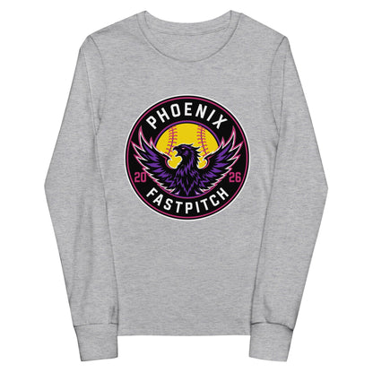 Performance | Youth Long Sleeve T-Shirt | Phoenix Fastpitch | Badge Logo