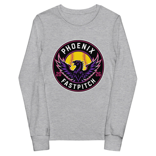 Performance | Youth Long Sleeve T-Shirt | Phoenix Fastpitch | Badge Logo