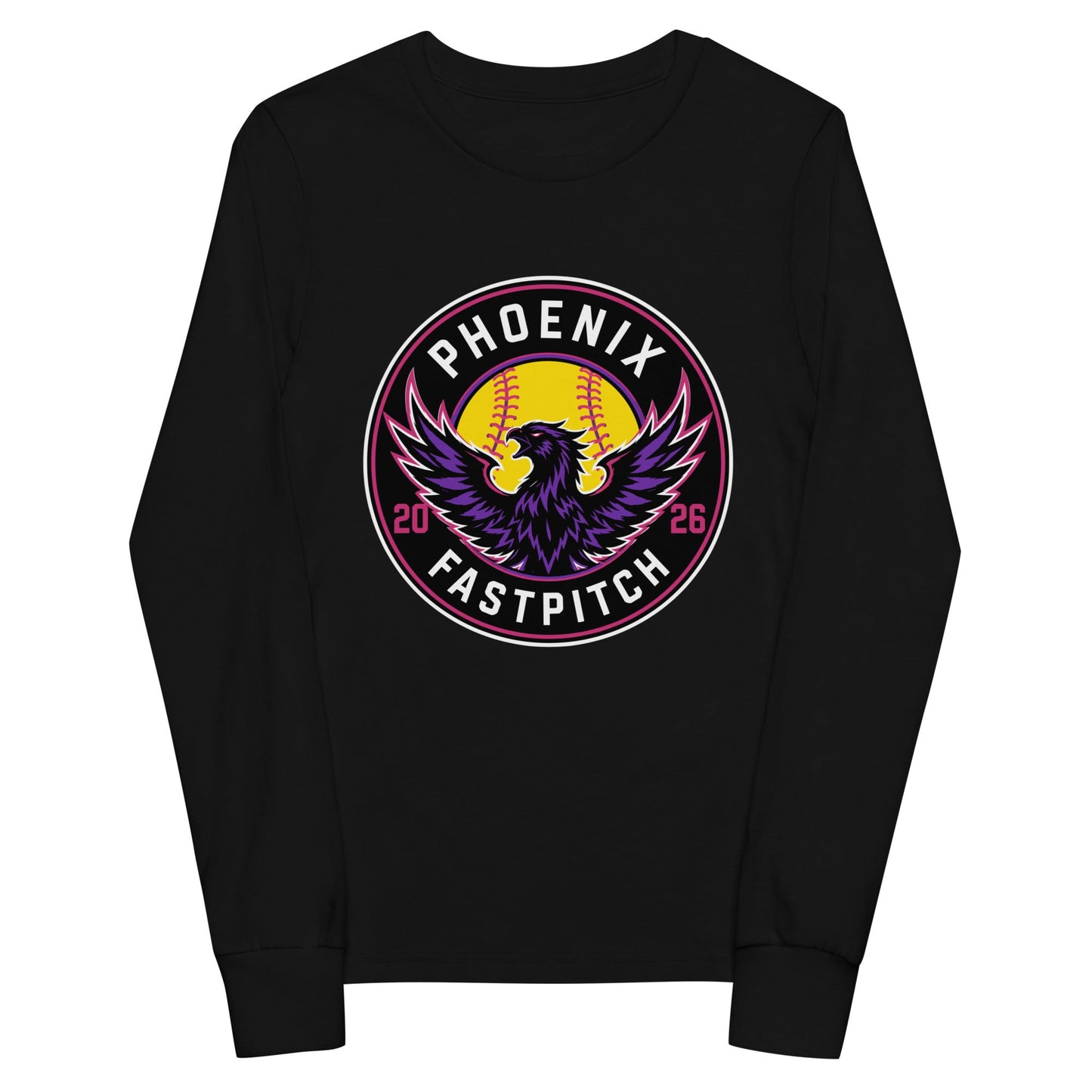 Performance | Youth Long Sleeve T-Shirt | Phoenix Fastpitch | Badge Logo
