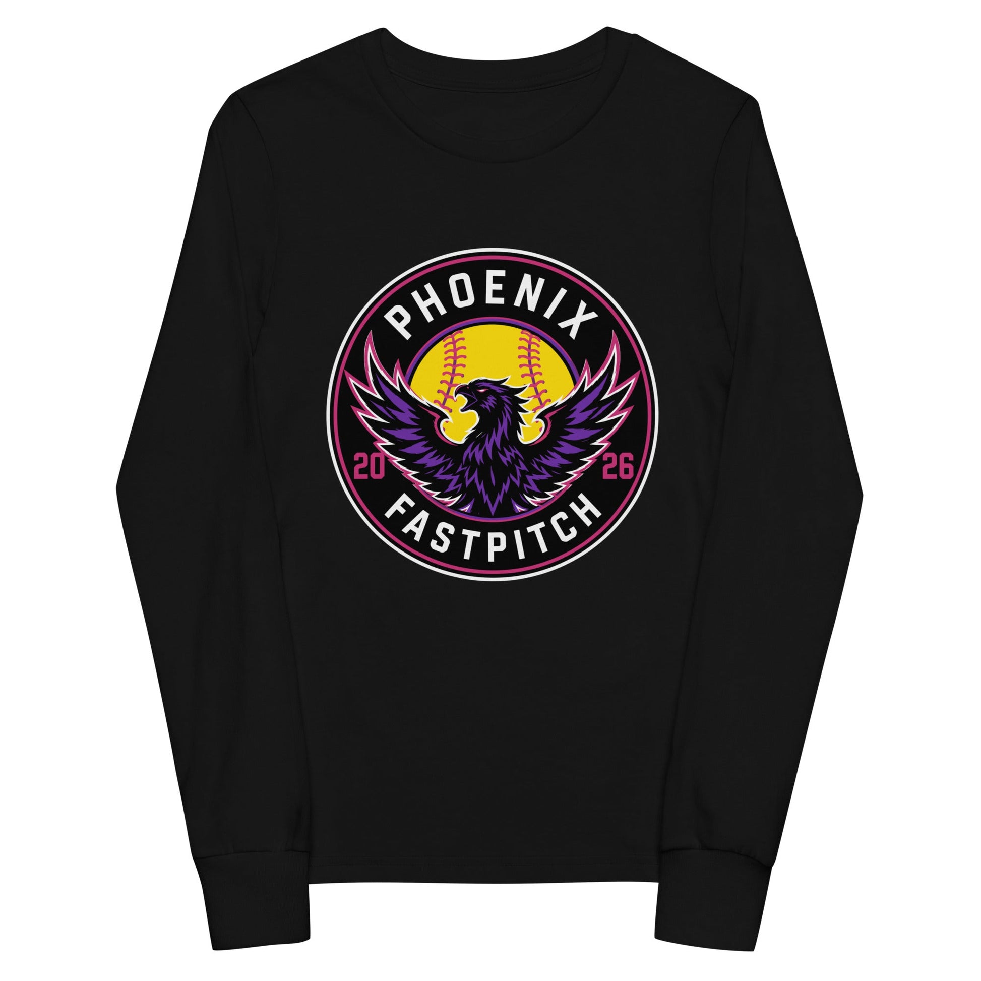 Performance | Youth Long Sleeve T-Shirt | Phoenix Fastpitch | Badge Logo