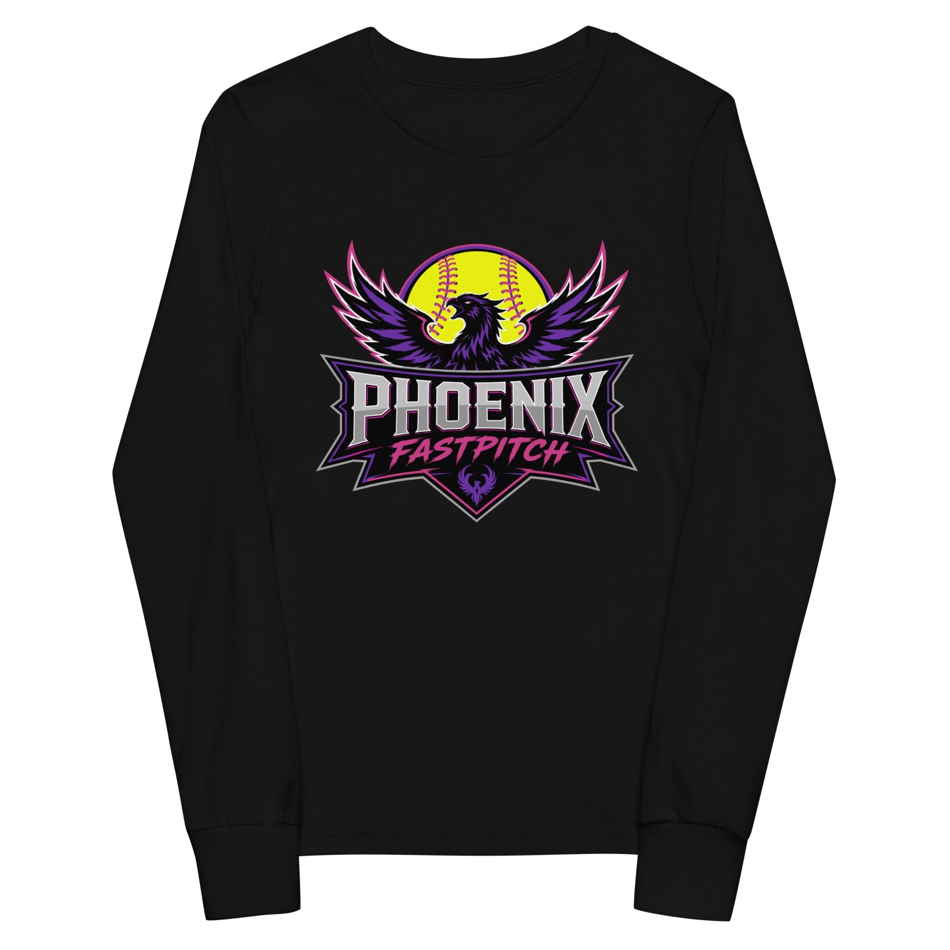 Performance | Youth Long Sleeve T-Shirt | Phoenix Fastpitch | Emblem Logo