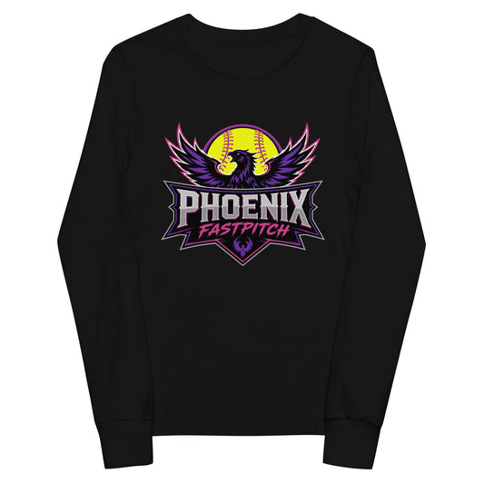 Performance | Youth Long Sleeve T-Shirt | Phoenix Fastpitch | Emblem Logo