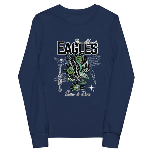Performance | Youth Long Sleeve T-Shirt | PINE CREEK SWIM & DIVE | '25 Logo