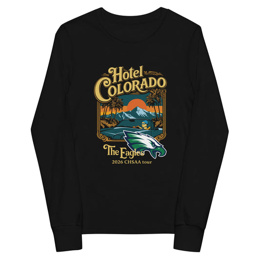 Performance | Youth Long Sleeve T-Shirt | PINE CREEK SWIM & DIVE | Hotel Colorado Logo