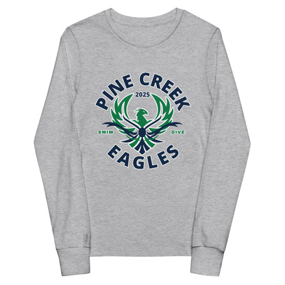 Performance | Youth Long Sleeve T-Shirt | PINE CREEK SWIM & DIVE | Swim & Dive Logo