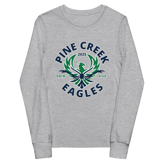 Performance | Youth Long Sleeve T-Shirt | PINE CREEK SWIM & DIVE | Swim & Dive Logo