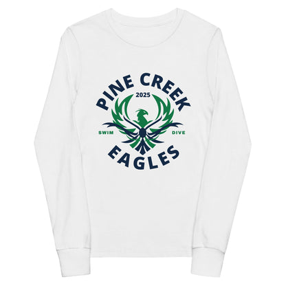 Performance | Youth Long Sleeve T-Shirt | PINE CREEK SWIM & DIVE | Swim & Dive Logo