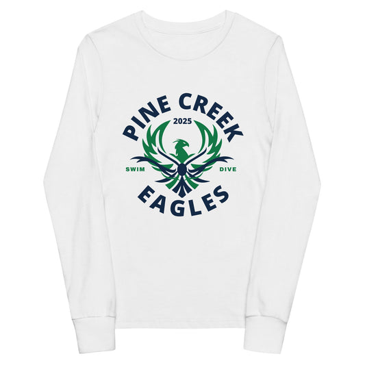 Performance | Youth Long Sleeve T-Shirt | PINE CREEK SWIM & DIVE | Swim & Dive Logo
