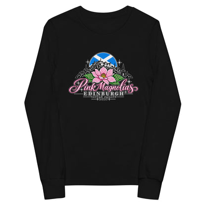Performance | Youth Long Sleeve T-Shirt | Pink Magnolias Dance | Vanguard Logo