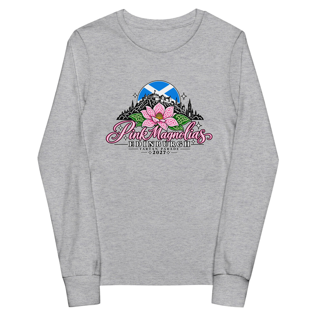 Performance | Youth Long Sleeve T-Shirt | Pink Magnolias Dance | Vanguard Logo