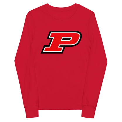 Performance | Youth Long Sleeve T-Shirt | Pisgah Rec League | Block P Logo
