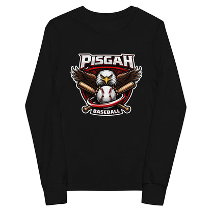 Performance | Youth Long Sleeve T-Shirt | Pisgah Rec League | Eagle Baseball Logo