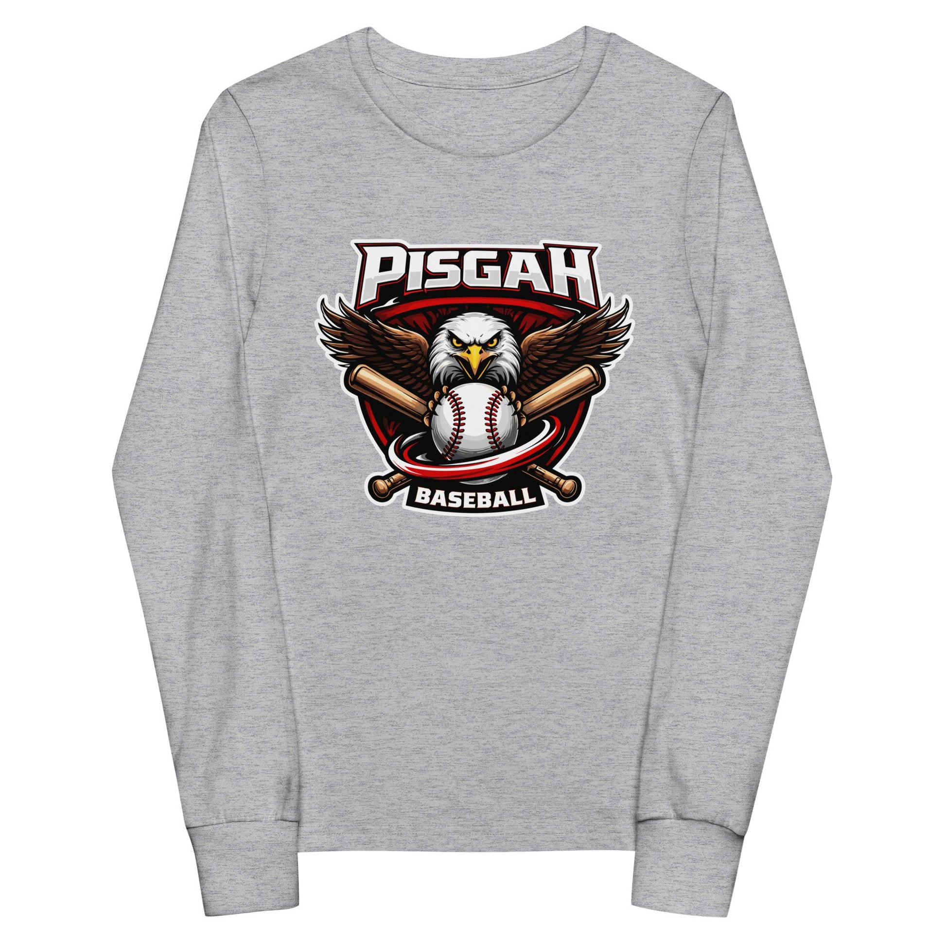 Performance | Youth Long Sleeve T-Shirt | Pisgah Rec League | Eagle Baseball Logo