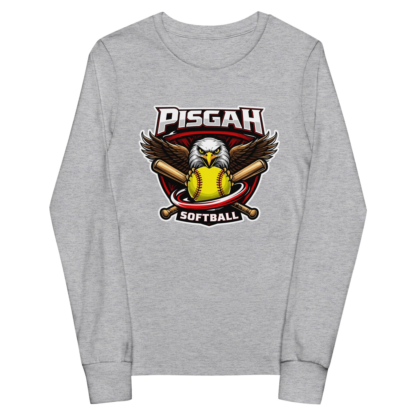 Performance | Youth Long Sleeve T-Shirt | Pisgah Rec League | Eagle Softball Logo