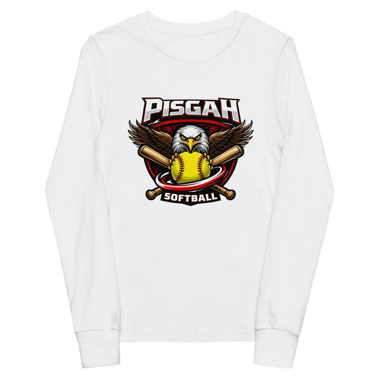 Performance | Youth Long Sleeve T-Shirt | Pisgah Rec League | Eagle Softball Logo