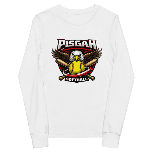 Performance | Youth Long Sleeve T-Shirt | Pisgah Rec League | Eagle Softball Logo