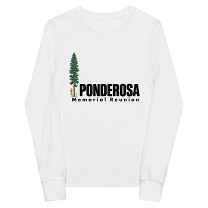 Performance | Youth Long Sleeve T-Shirt | ponderosa reunion | Memorial Logo