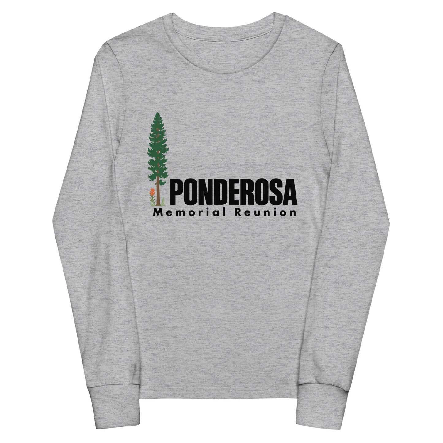 Performance | Youth Long Sleeve T-Shirt | ponderosa reunion | Memorial Logo