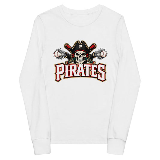 Performance | Youth Long Sleeve T-Shirt | Port City Pirates | Cannonball Portside Logo