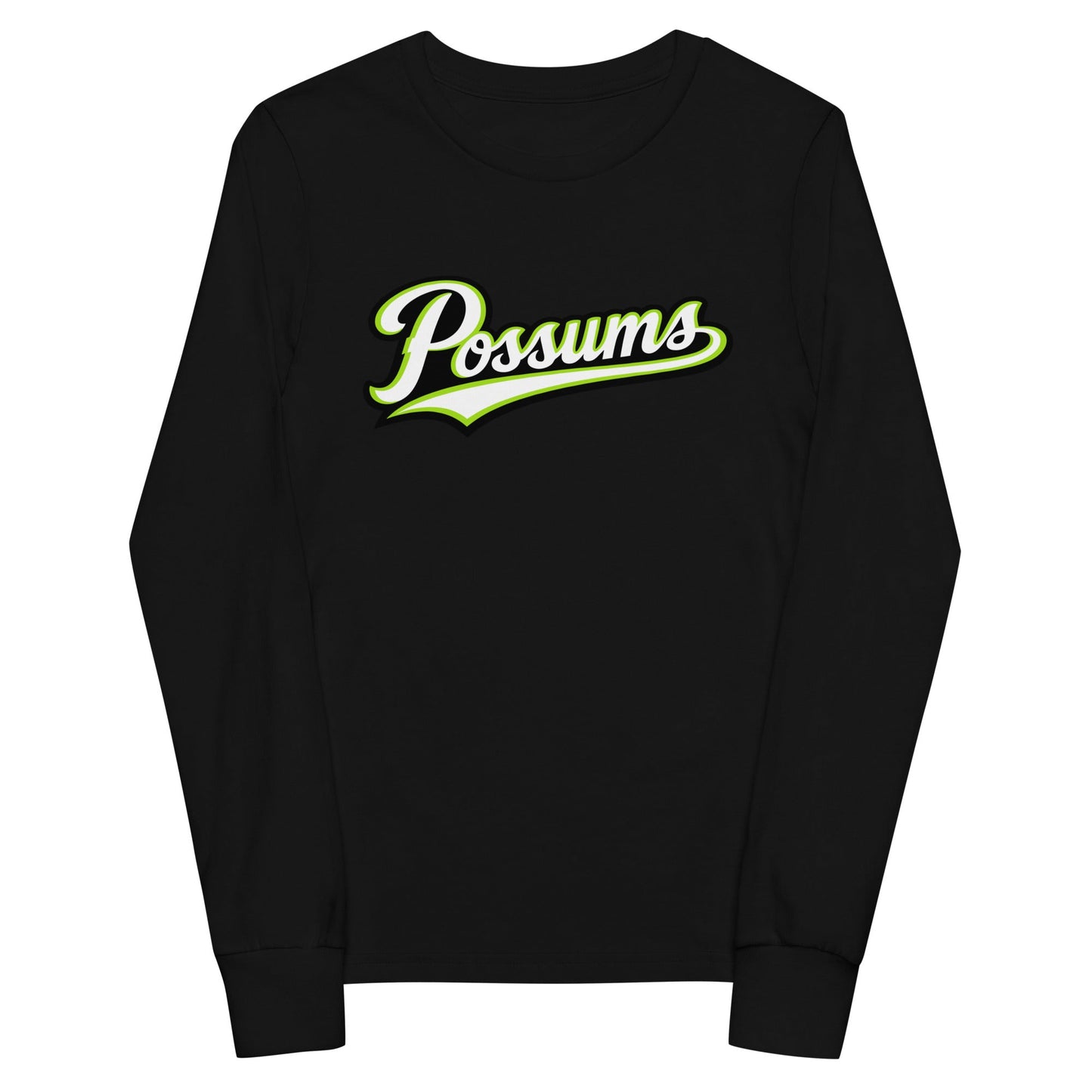 Performance | Youth Long Sleeve T-Shirt | Possums | Script Logo
