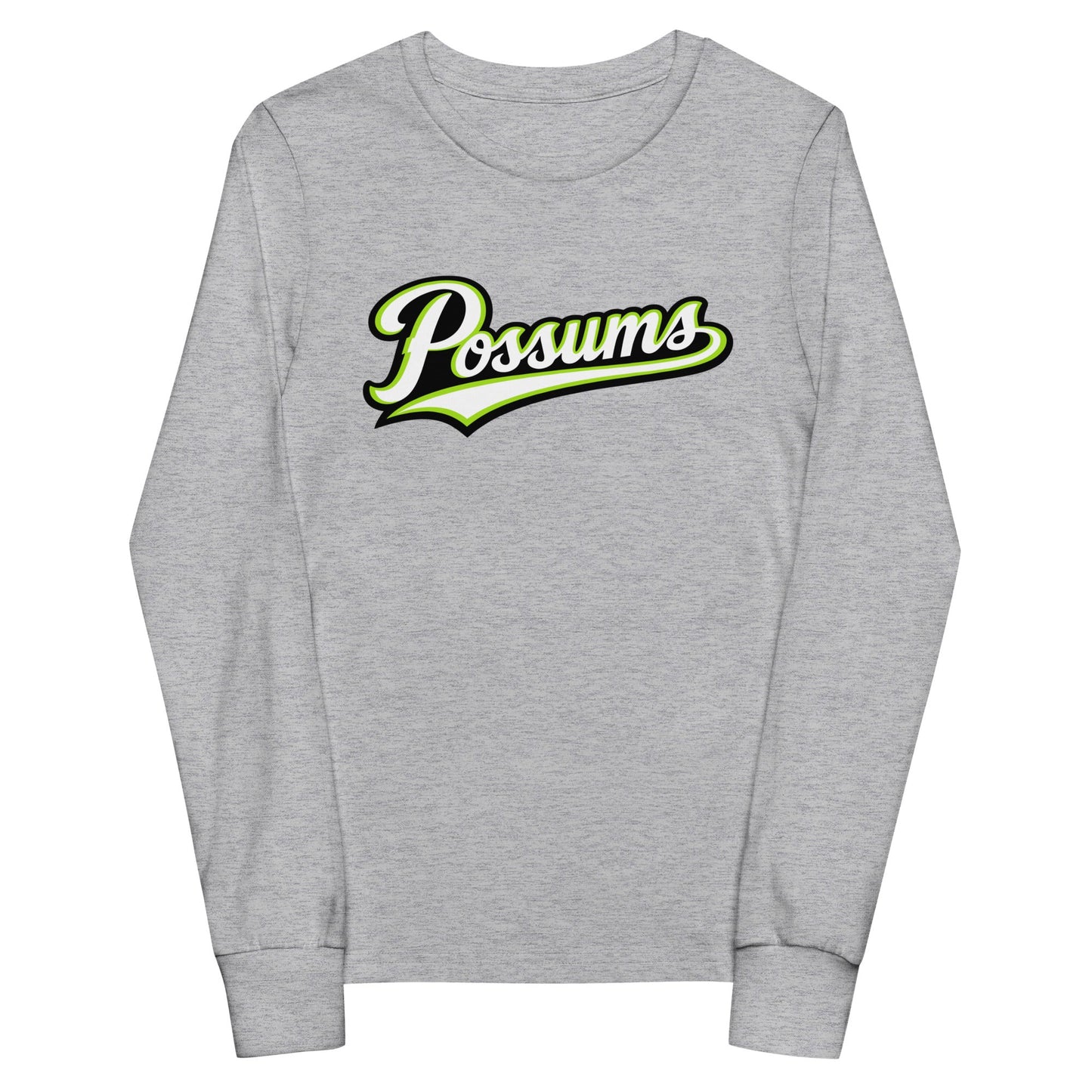Performance | Youth Long Sleeve T-Shirt | Possums | Script Logo
