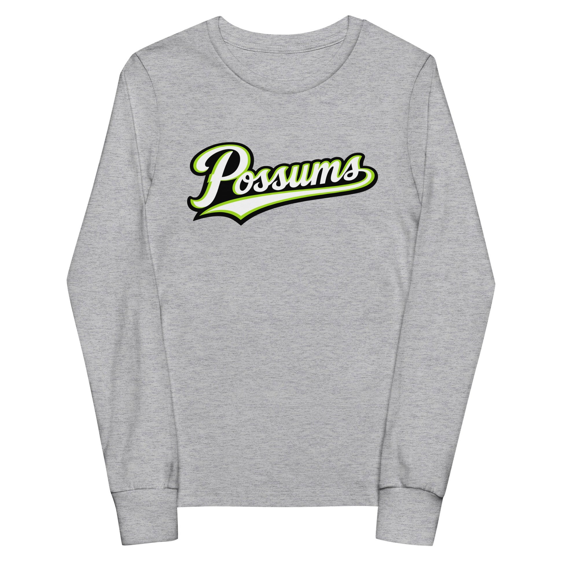 Performance | Youth Long Sleeve T-Shirt | Possums | Script Logo