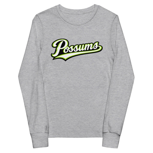 Performance | Youth Long Sleeve T-Shirt | Possums | Script Logo