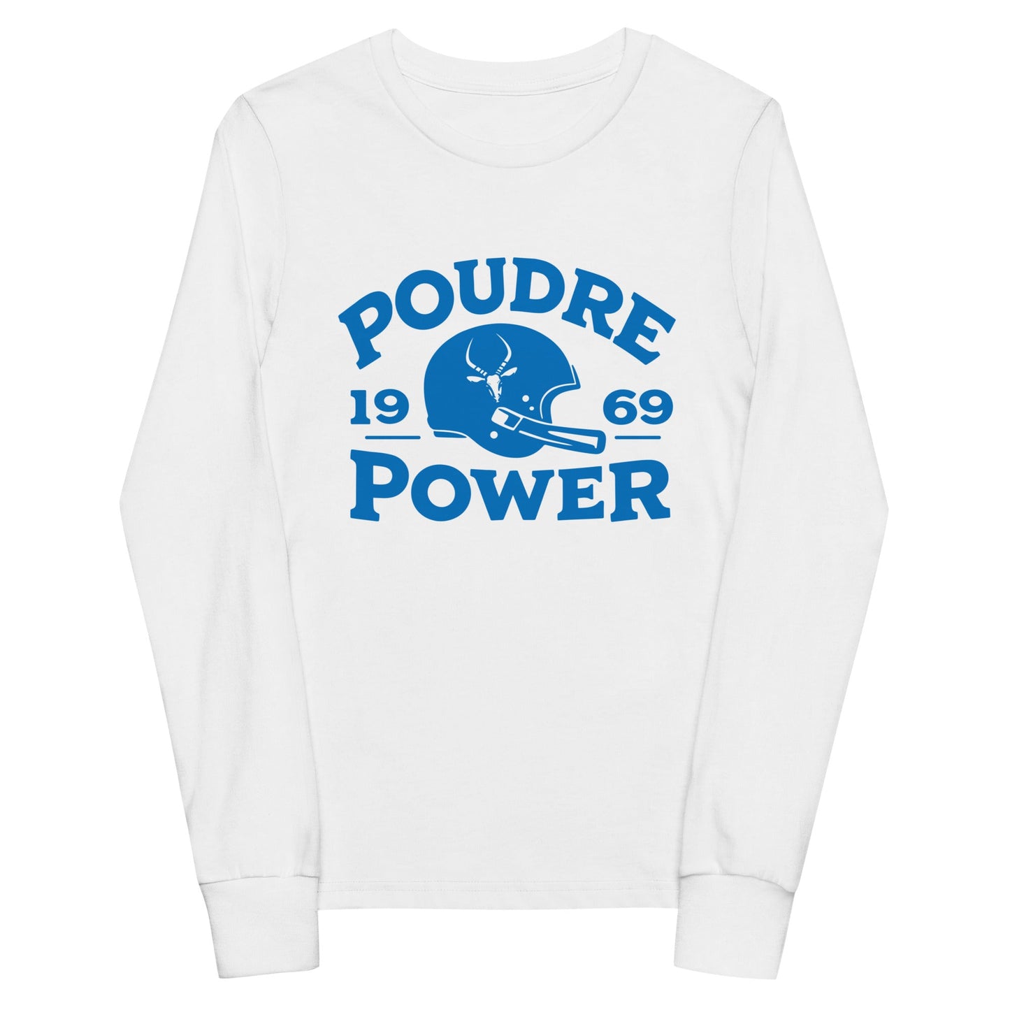 Performance | Youth Long Sleeve T-Shirt | Poudre Football | Crest Logo