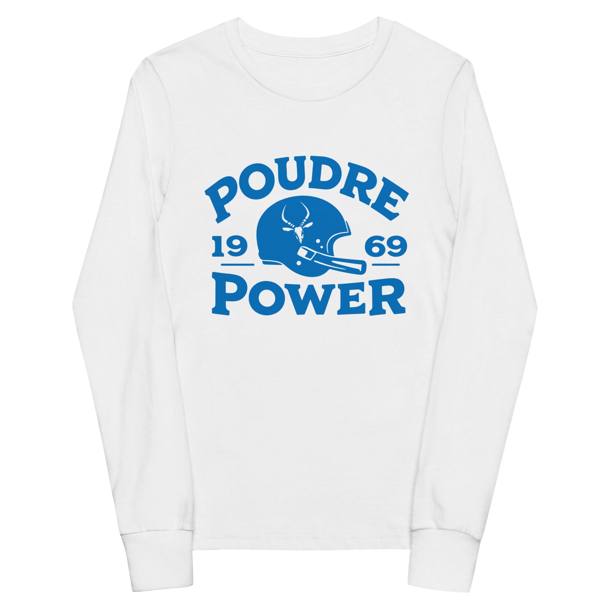 Performance | Youth Long Sleeve T-Shirt | Poudre Football | Crest Logo