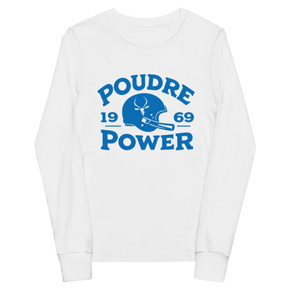 Performance | Youth Long Sleeve T-Shirt | Poudre Football | Crest Logo