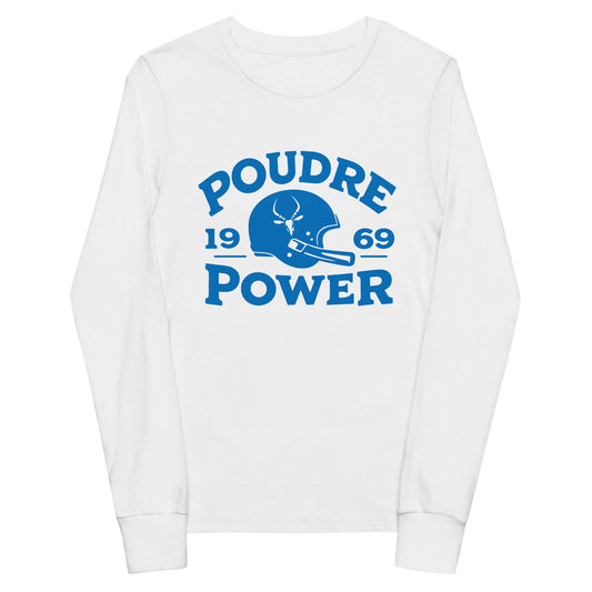 Performance | Youth Long Sleeve T-Shirt | Poudre Football | Crest Logo