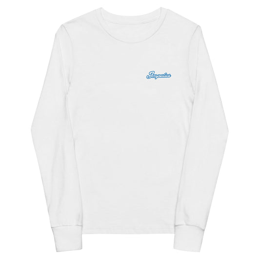 Performance | Youth Long Sleeve T-Shirt | Poudre Football | Crownline Script Logo