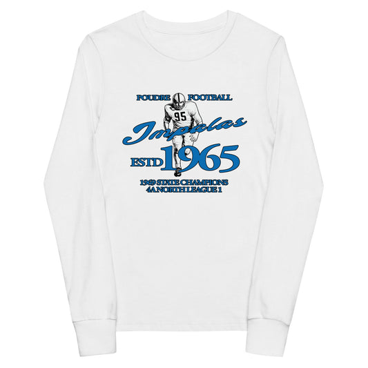 Performance | Youth Long Sleeve T-Shirt | Poudre Football | Dynasty Athletics Logo