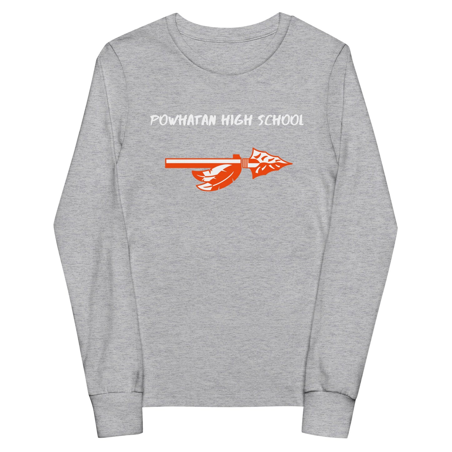 Performance | Youth Long Sleeve T-Shirt | Powhatan lacrosse | Arrowhead Logo