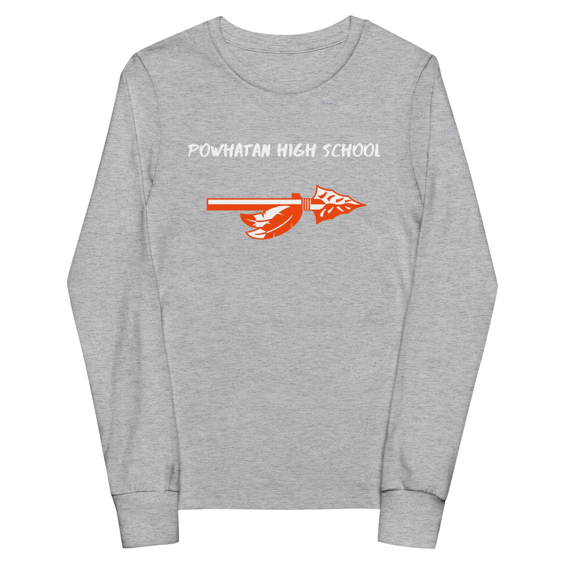 Performance | Youth Long Sleeve T-Shirt | Powhatan lacrosse | Arrowhead Logo