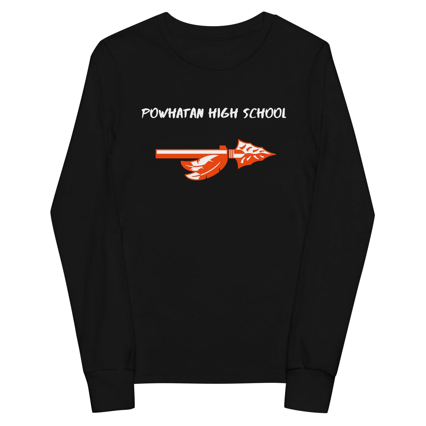 Performance | Youth Long Sleeve T-Shirt | Powhatan lacrosse | Arrowhead Logo