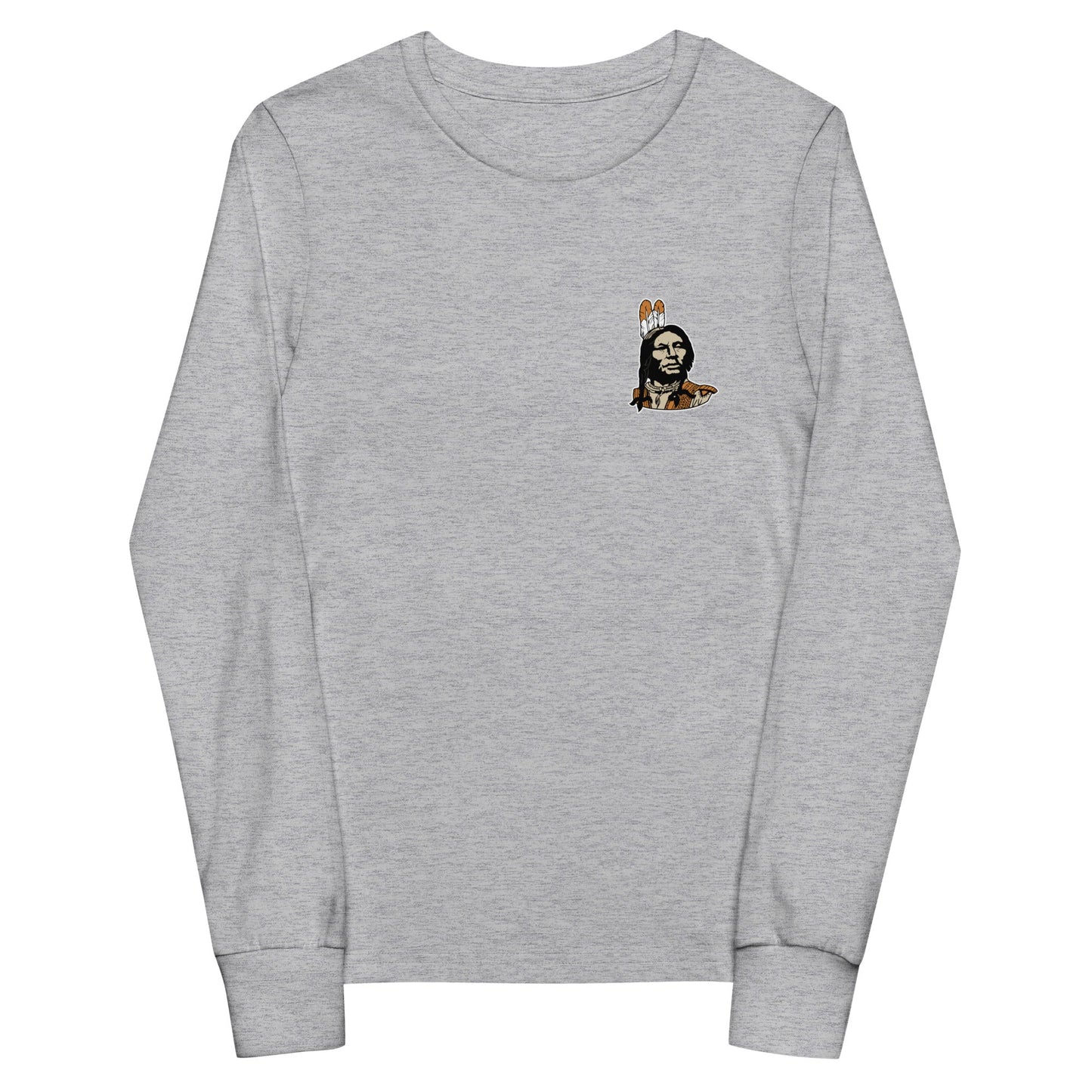 Performance | Youth Long Sleeve T-Shirt | Powhatan lacrosse | Mascot Logo