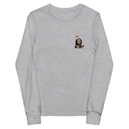 Performance | Youth Long Sleeve T-Shirt | Powhatan lacrosse | Mascot Logo