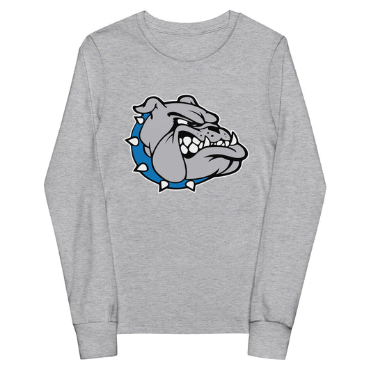 Performance | Youth Long Sleeve T-Shirt | Pretty Prairie Bulldog Football