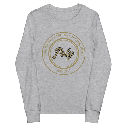 Performance | Youth Long Sleeve T-Shirt | Purdue Polytechnic High School | Poly Seal Logo