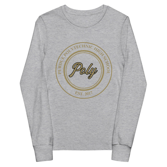 Performance | Youth Long Sleeve T-Shirt | Purdue Polytechnic High School | Poly Seal Logo