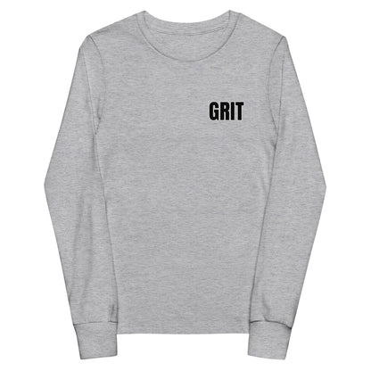 Performance | Youth Long Sleeve T-Shirt | Pure Grit Softball | Black Logo