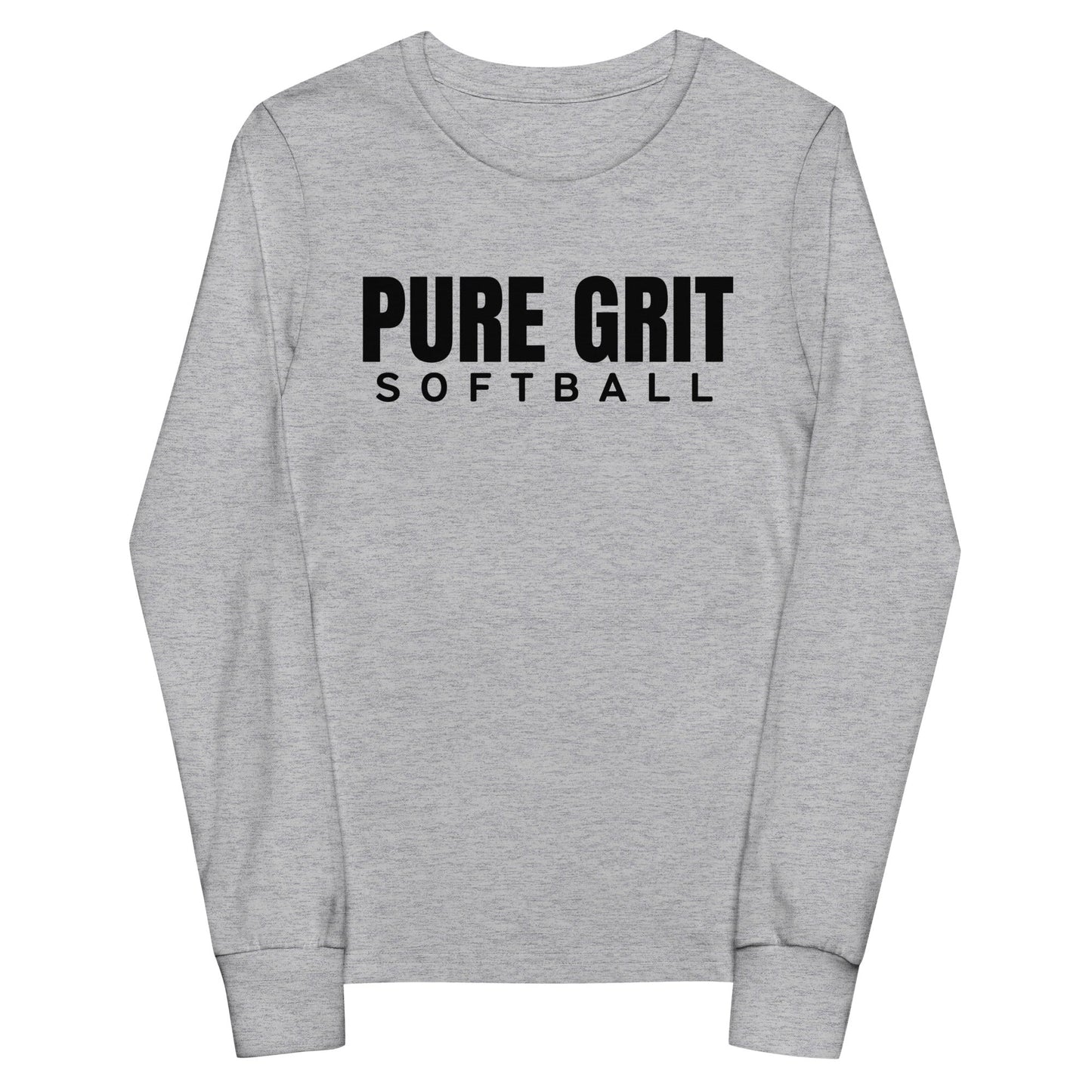 Performance | Youth Long Sleeve T-Shirt | Pure Grit Softball | Main Logo