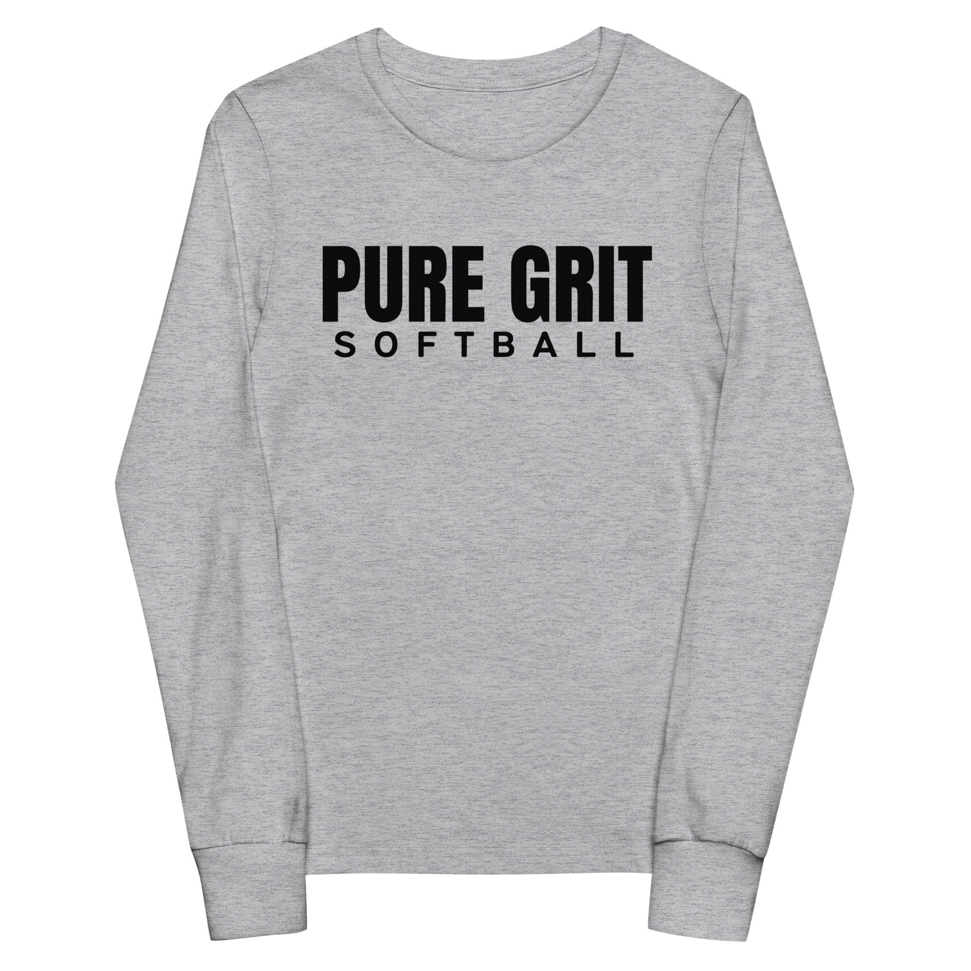 Performance | Youth Long Sleeve T-Shirt | Pure Grit Softball | Main Logo
