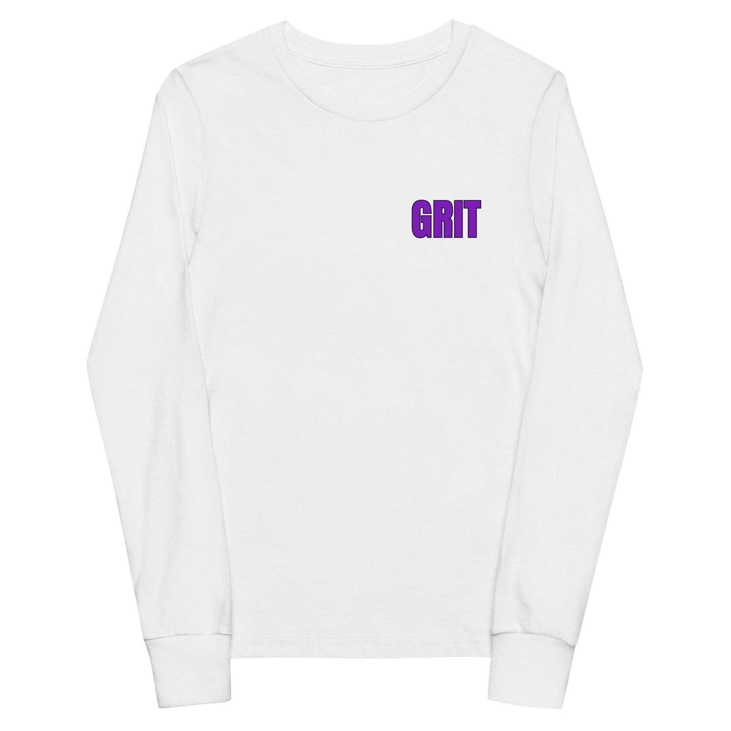 Performance | Youth Long Sleeve T-Shirt | Pure Grit Softball | Purple Logo